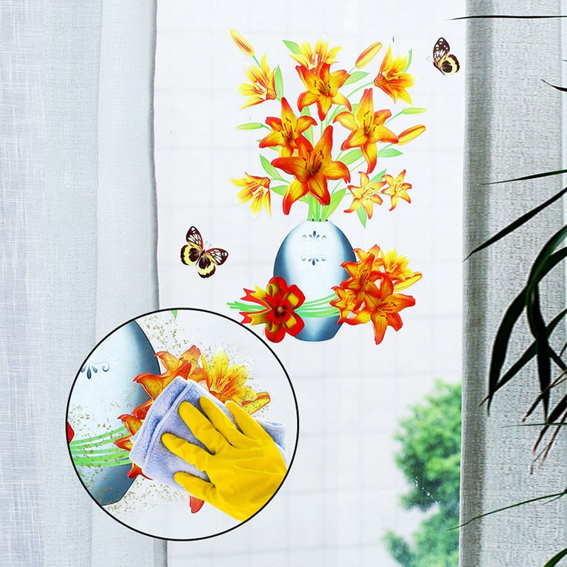 DIY plantenvaas 3D stereo stickers