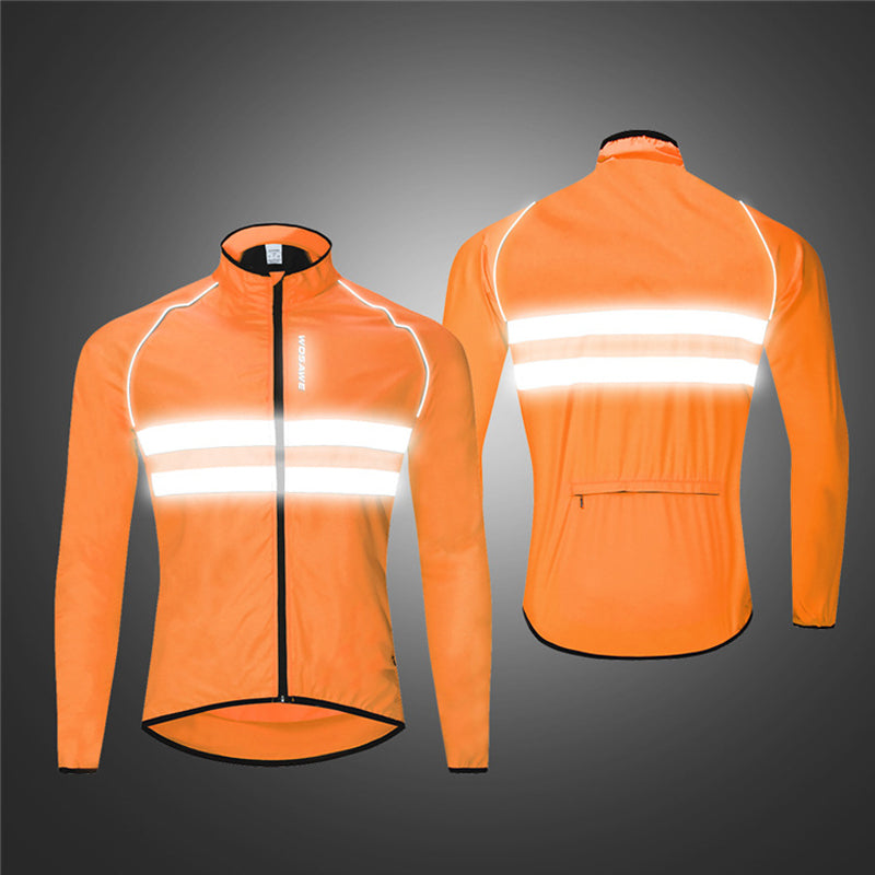 Windjack met lange mouwen voor fietsen