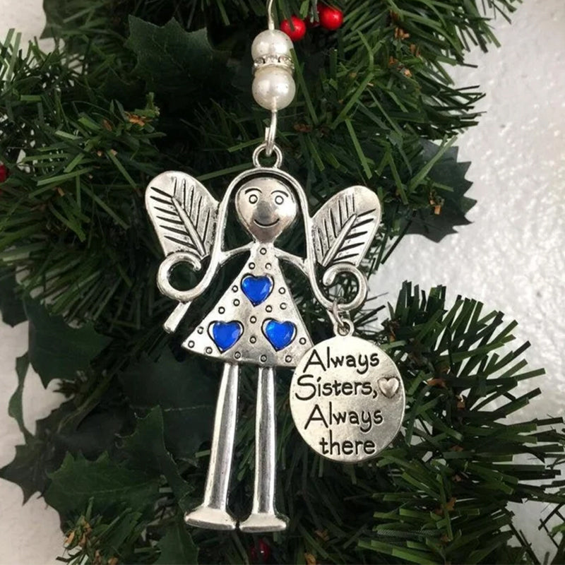 Gekke mooie vrienden voor altijd- Kerstcadeau met engelornament