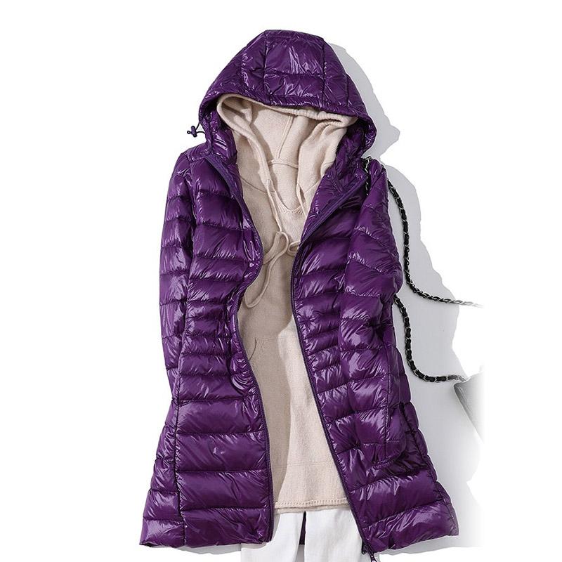 Lichtgewicht Mid-Length Jacket voor Vrouwen