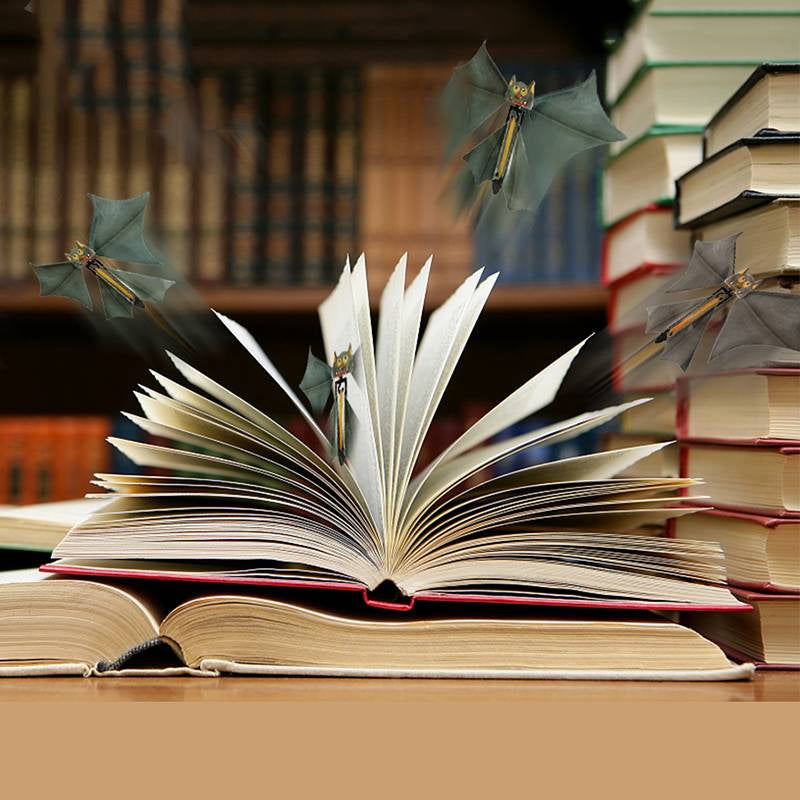 Grappige grap vliegende vleermuis