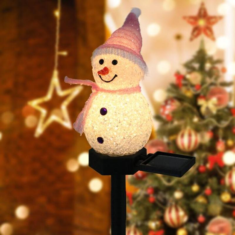 Superleuke waterdichte zonne-sneeuw pop lamp
