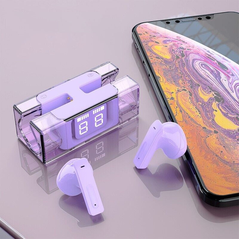 Draadloze oordopjes met transparant hoesje