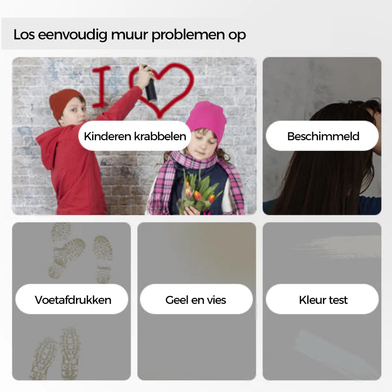 Saker Muurverf Met Rolborstel