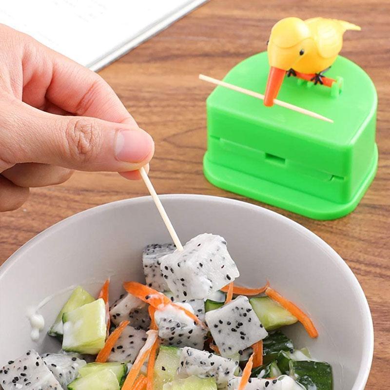 Creatieve automatische tandenstokerdoos Cartoon Vogel