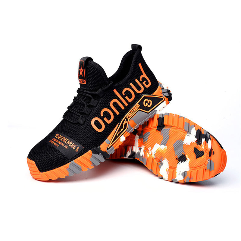 Ademende lichtgewicht sneakers met stalen neus