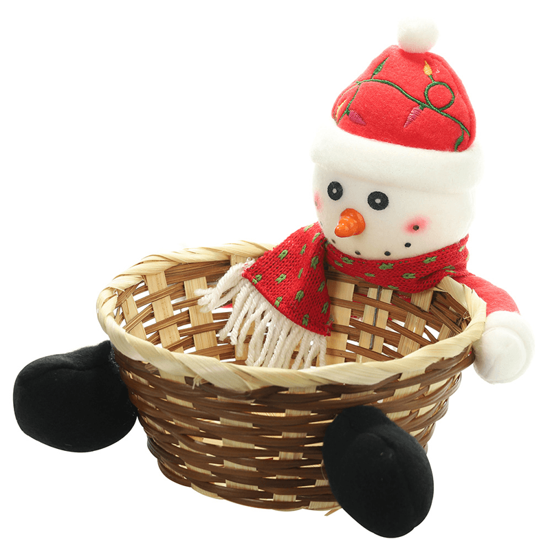Kerst Snoep Geweven Mand