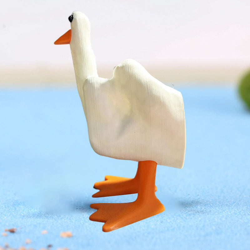 Middelvinger Eend Hars Ornament
