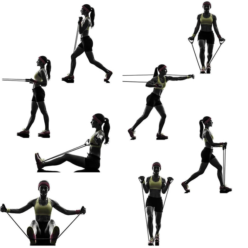 Weerstandsbuis met dubbele toon Zware kwaliteit oefenband voor stretching