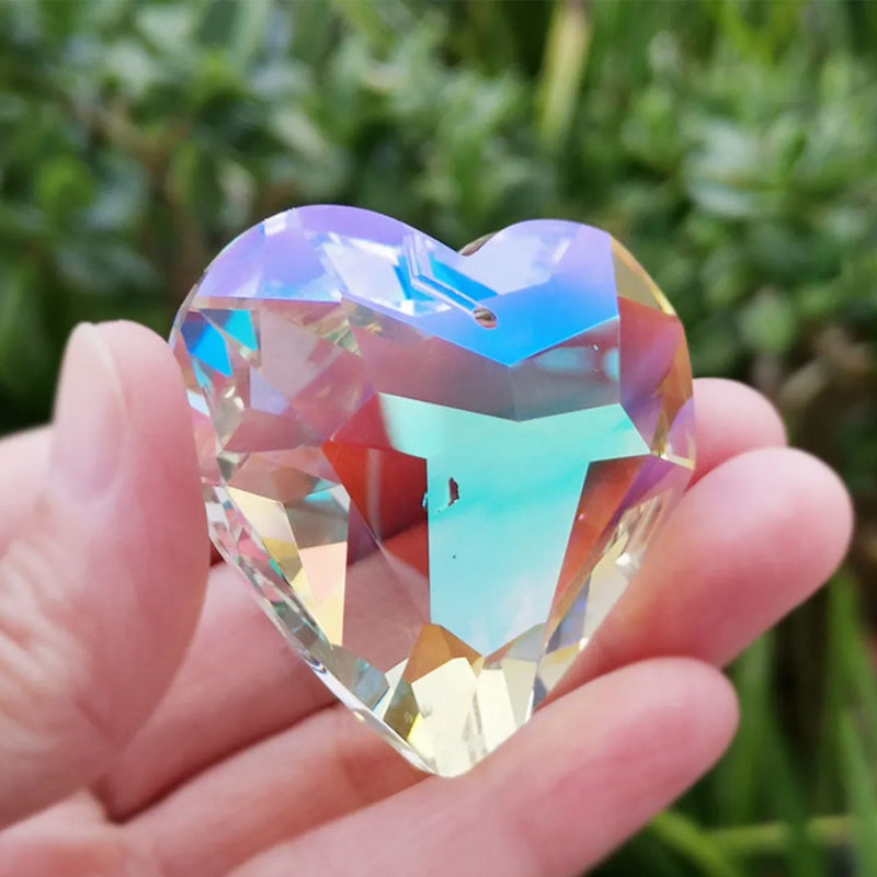 Opknoping Hart Suncatcher Prisma Ambachten