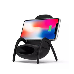 Draagbare mini-stoel draadloze oplader voor alle telefoons