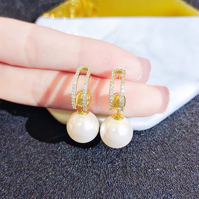 Elegante parel oorbellen