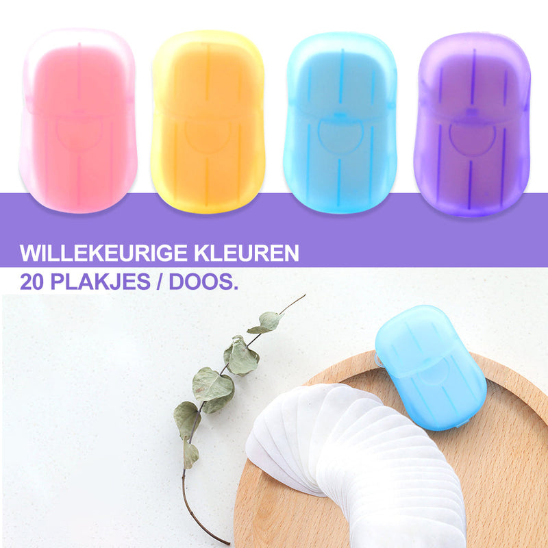 Draagbaar handwaspapier 5 dozen (100 stukken)