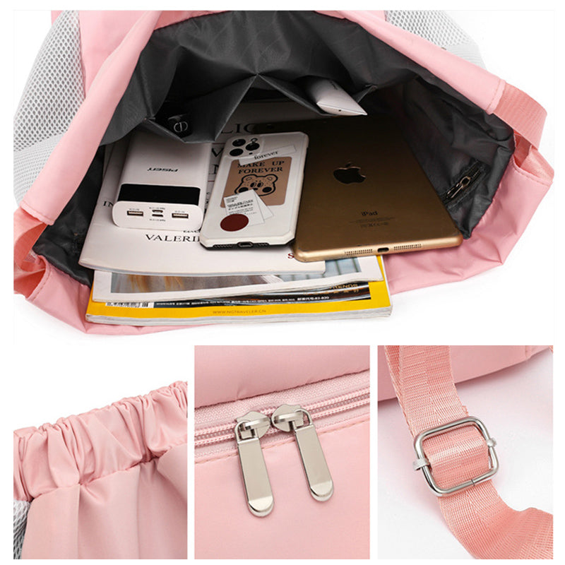 Waterdichte fitness-natte en droge scheidingszak met trekkoord