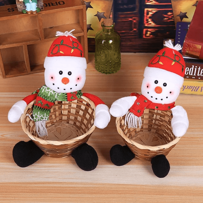 Kerst Snoep Geweven Mand
