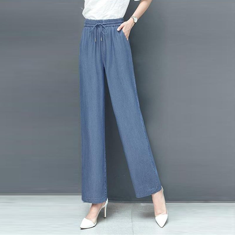 Losse casual broek van ijszijde
