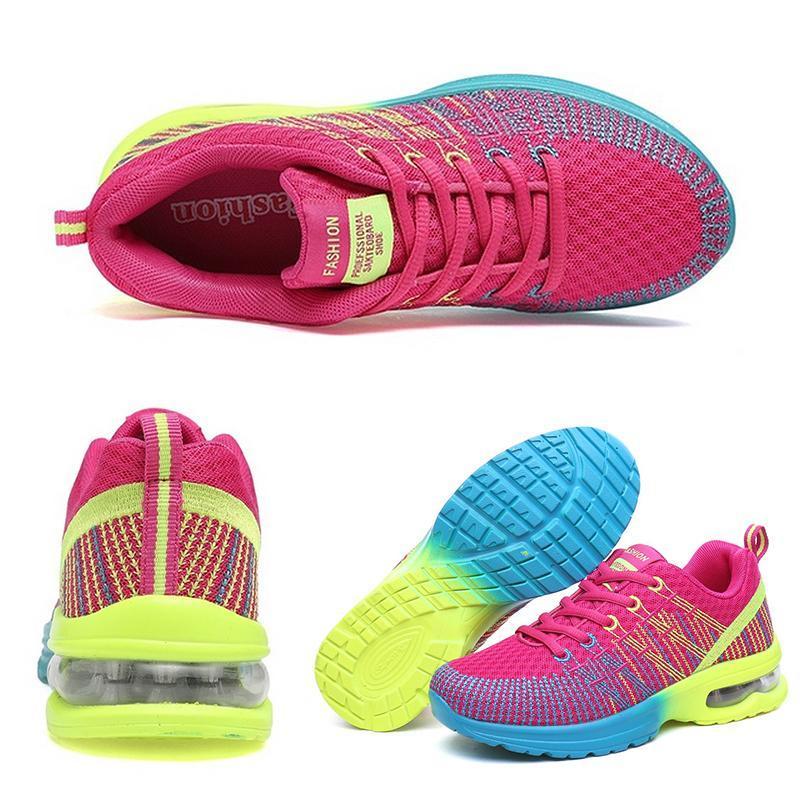 Damesmode multicolor ademende comfortabele sportschoenen