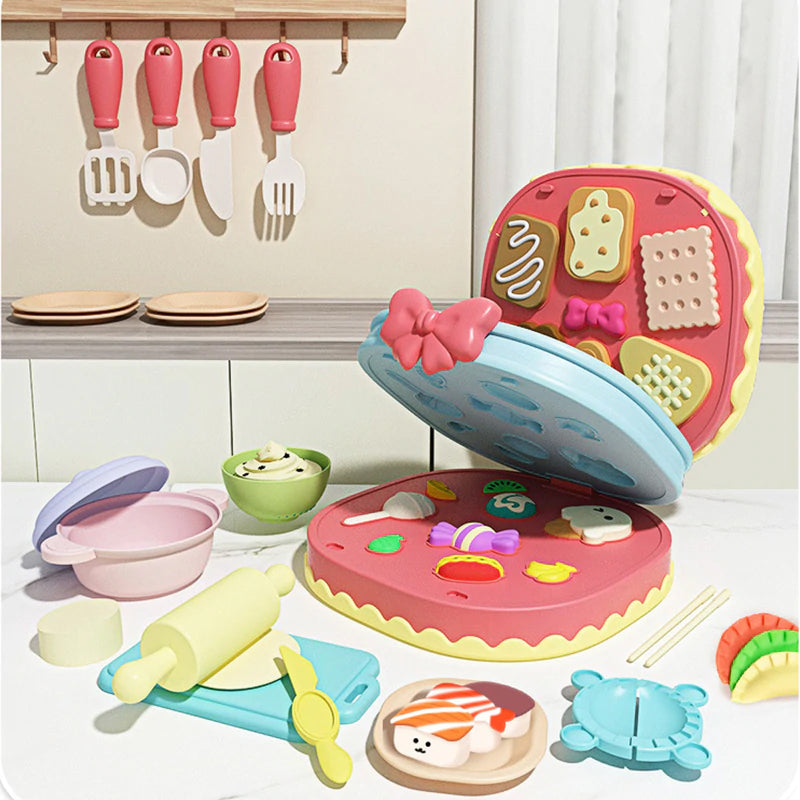 Gekleurde Klei Taart Set