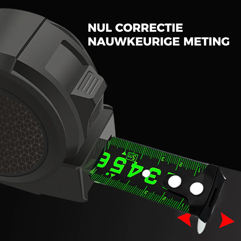 Fluorescerend stalen meetlint