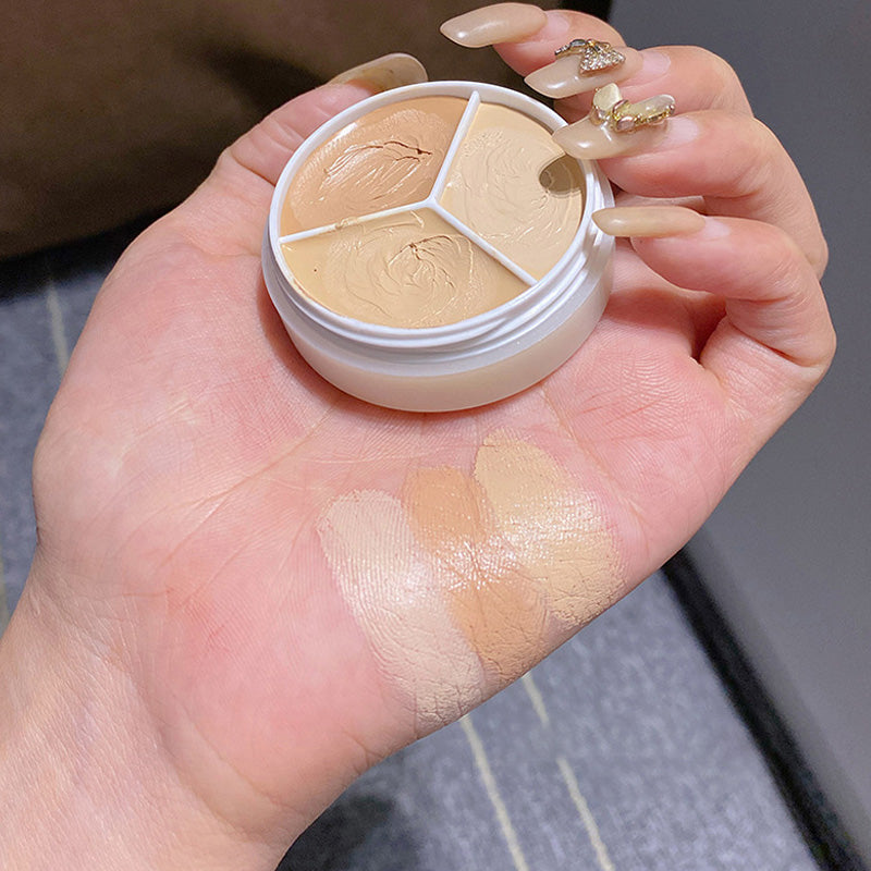 Tri-Color Concealer Palette Covers Acne Marks Donkere kringen