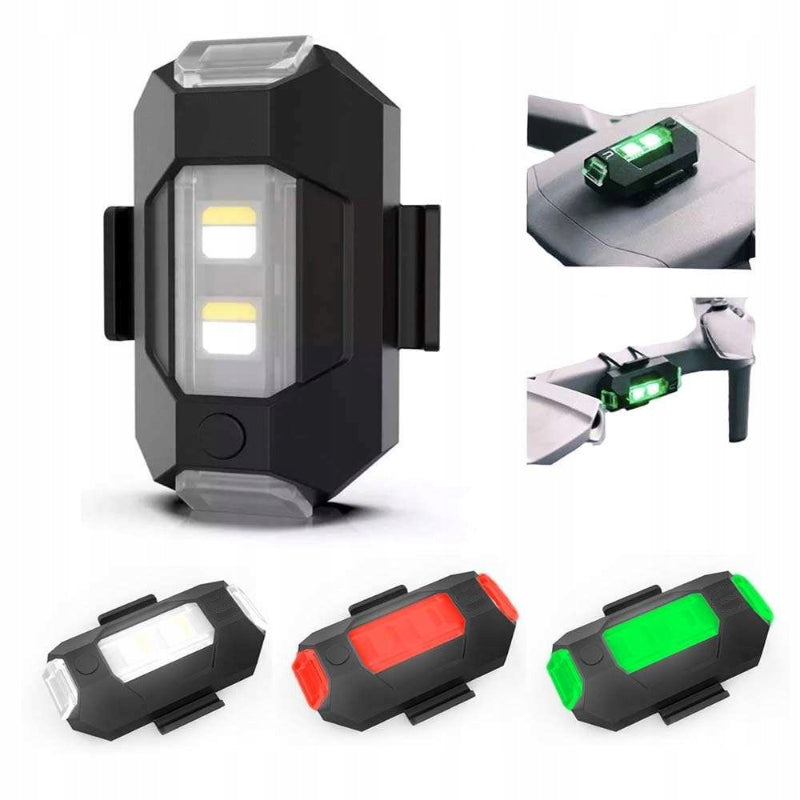 4 kleuren LED-stroboscooplampen voor vliegtuigen en opladen via USB