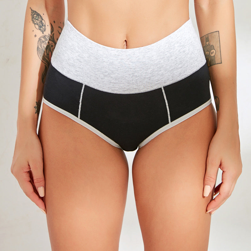 Nieuwe grote maten katoenen slip met hoge taille