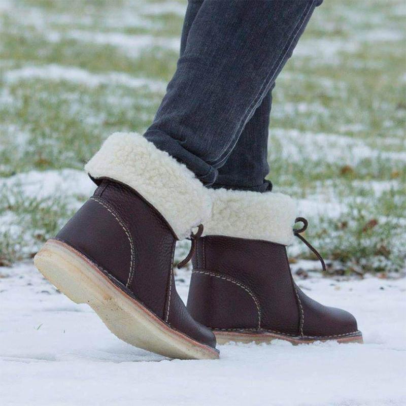 Dameslaarzen met ronde neus