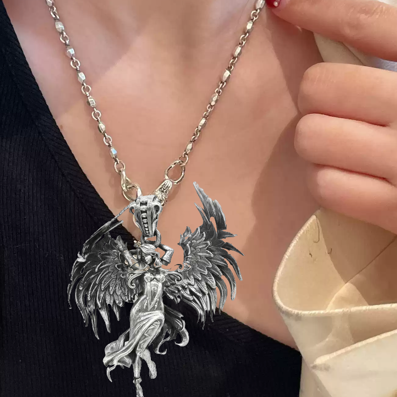 Boze engel hanger ketting