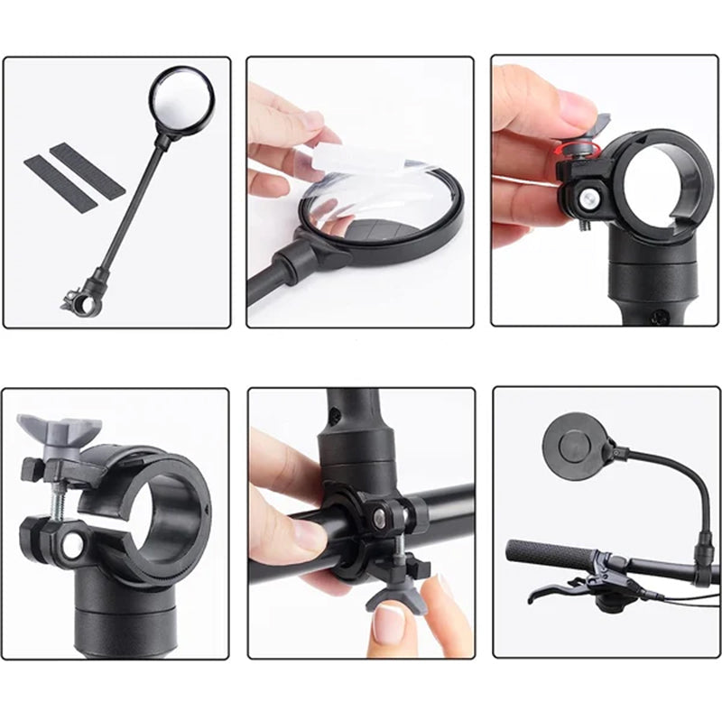 Verstelbare stuur achteruitkijkspiegels