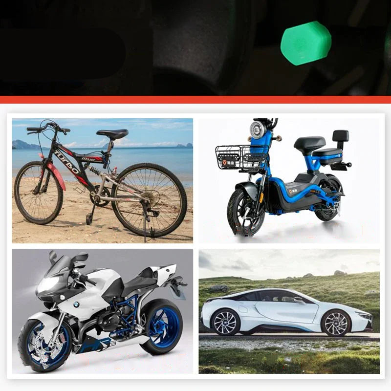 Universele fluorescerende ventieldopjes