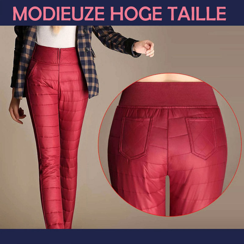 Donsbroek met hoge taille voor dames