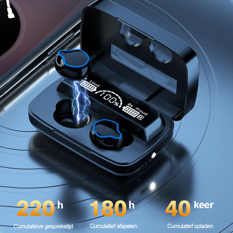 Draadloze hoofd telefoon M9 Mirror HD