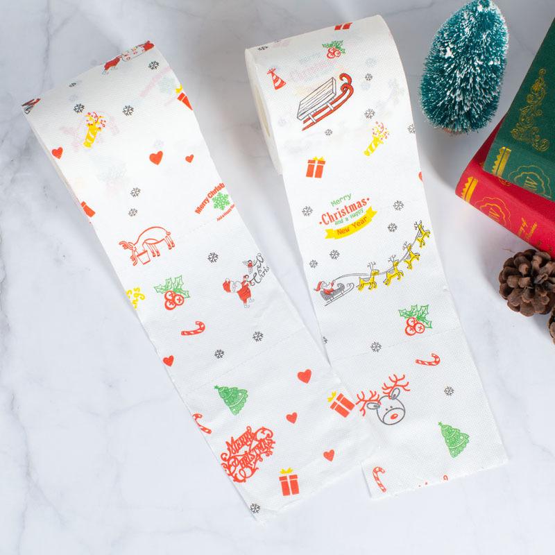Rolpapier met kerstprint