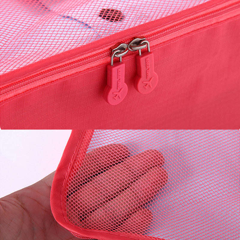 6 stuks draagbare bagageverpakkingskubussen