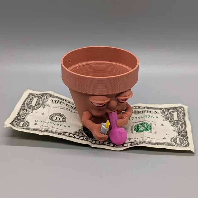 Pot rokende ingemaakte plantenbak