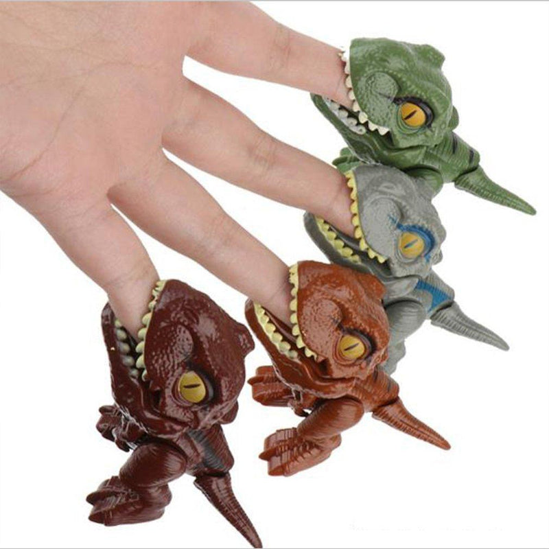 Vingerknijpende dinosaurus actiefiguren