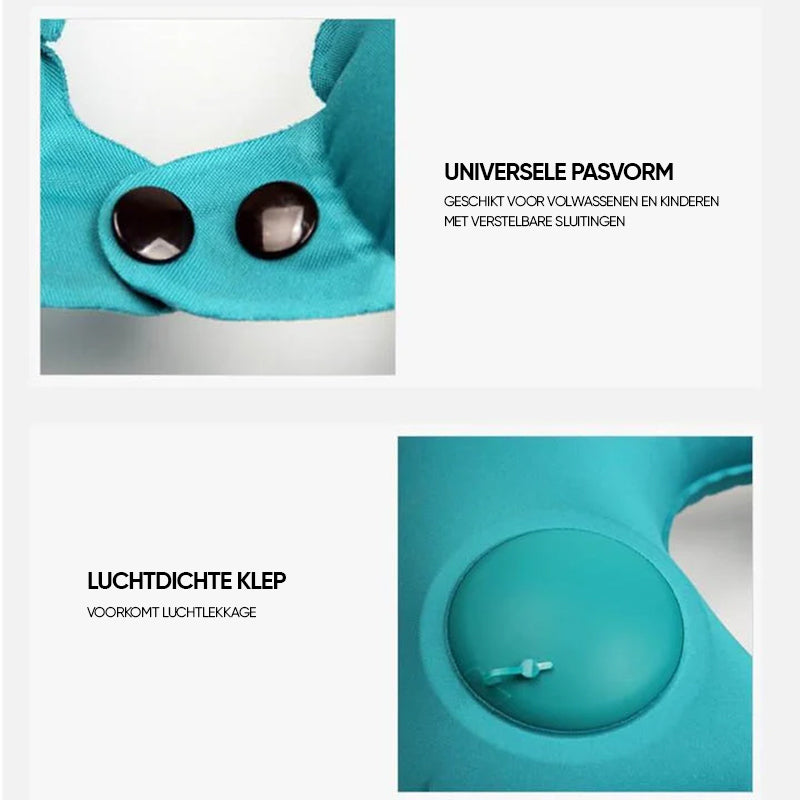 Opblaasbaar reiscomfortkussen