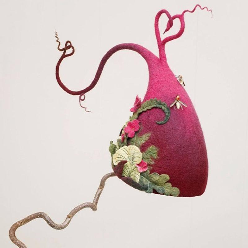 Halloweenfeest vilten heksenhoeden