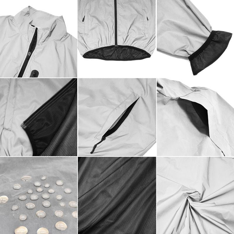 Volledig reflecterend fietsjack met hoge zichtbaarheid Succes