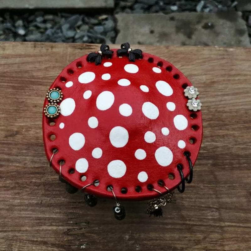 Leuke Paddestoel Oorbel Houder