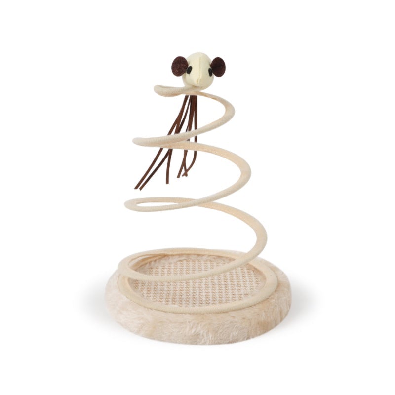 Simulatie muis pluche spiraal staaldraad veer speelgoed