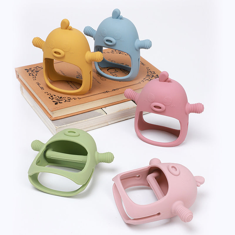 Siliconen tandjeshandschoen voor baby's