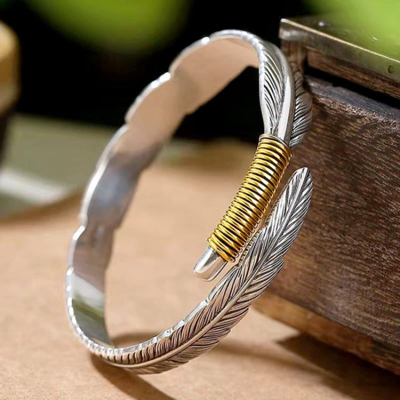 Vintage veren armband