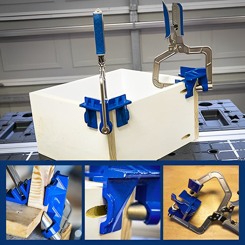 Houtbewerkingsgereedschap - Metalen haakse clip van 90 graden