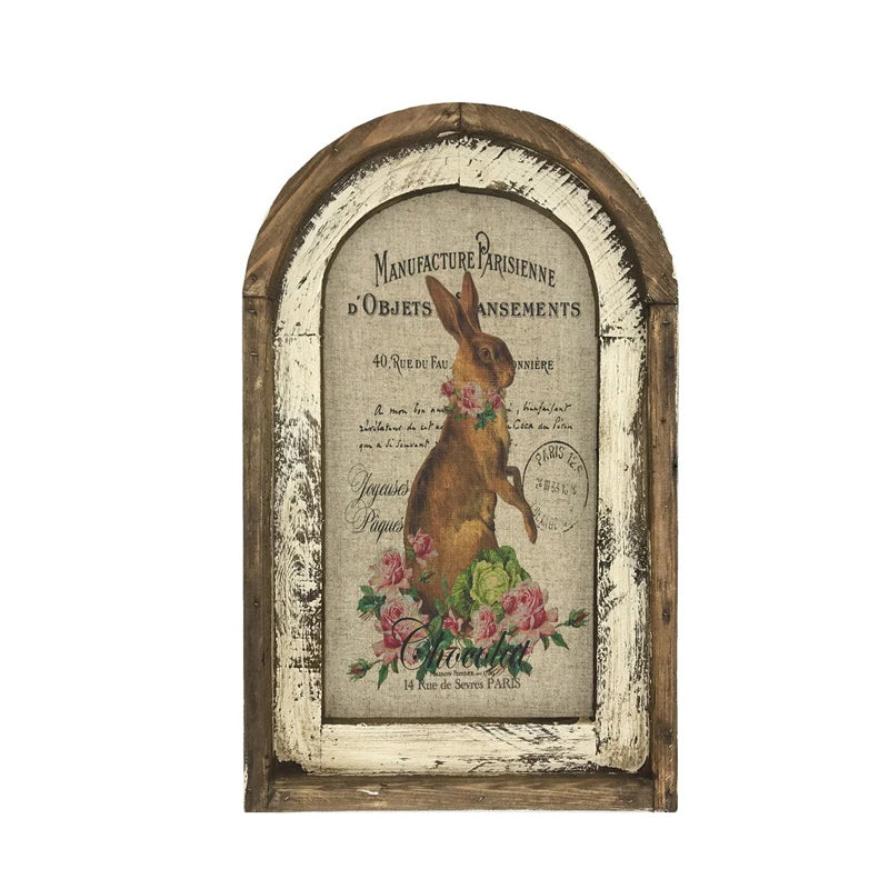 2023 Cadeau | Rustiek boerderijdecor met konijnen aan de muur