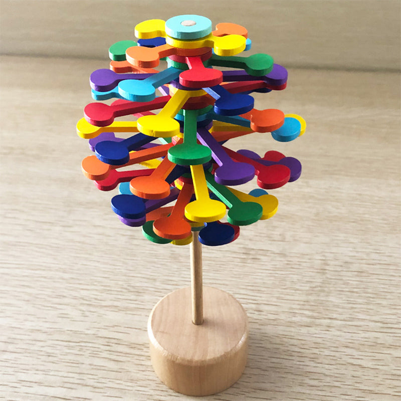Hout roterende toverstaf