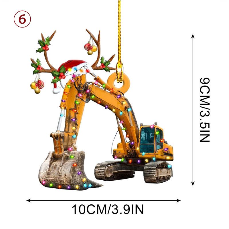 Auto-Boot-Kerstijzer Ornament