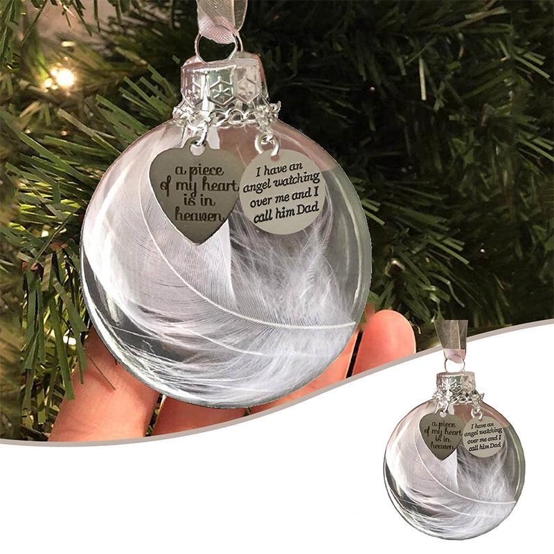 Kerst veer bal ornamenten
