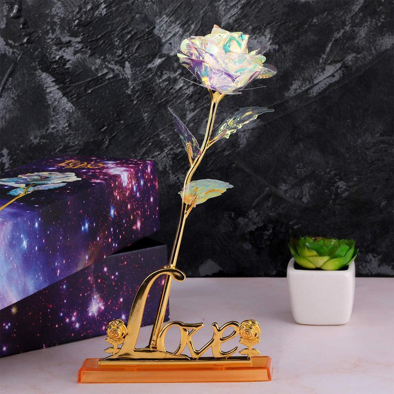Kleurrijke Galaxy Rose met liefde