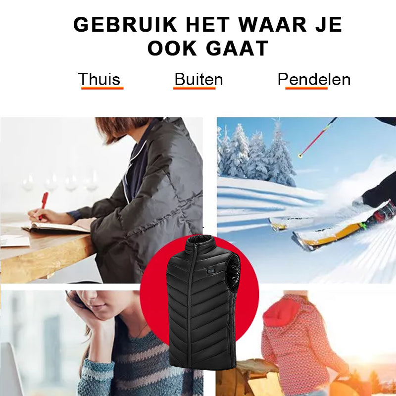 Uniseks verwarmd vest